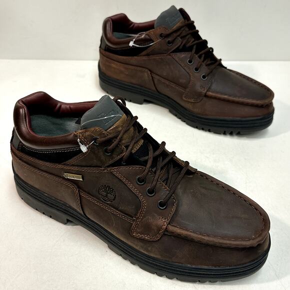 NWOT Timberland Heritage Boot GORE-TEX Membrane Moc Toe Brown US 12 Wide - Picture 4 of 10